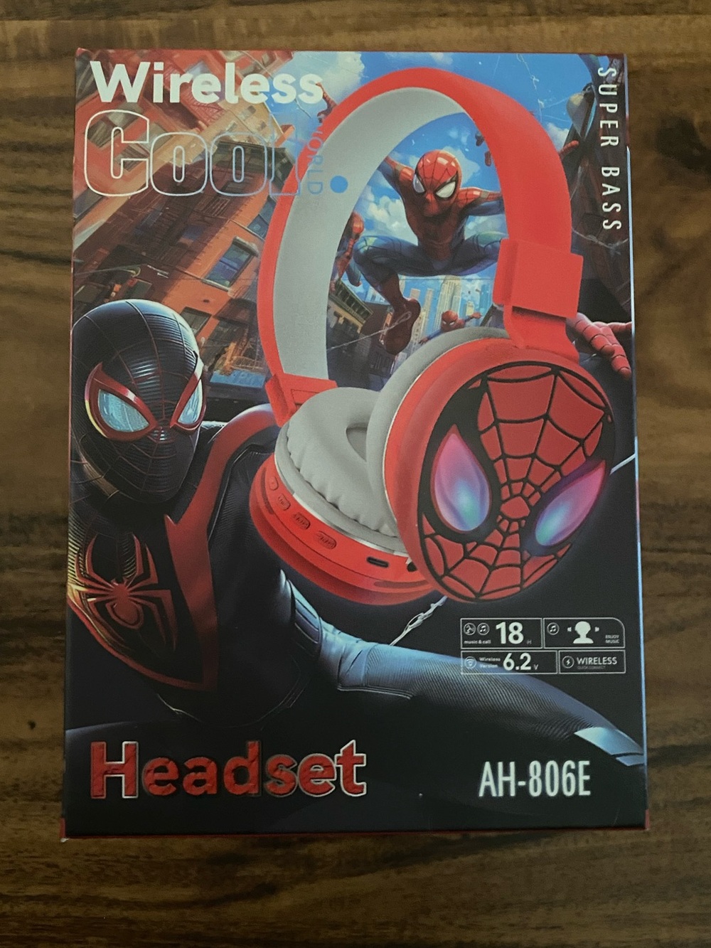 Spider-Man Wireless Headset AH-806E